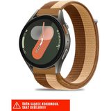 Samsung Galaxy Watch 7fe/7/6/6 Classic/5 Pro/5/4/4 Classic 40 42 43 44 45 46 47MM Uyumlu Kordon 20MM - Kahverengi