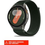 Samsung Galaxy Watch 7fe/7/6/6 Classic/5 Pro/5/4/4 Classic 40 42 43 44 45 46 47MM Uyumlu Kordon 20MM - Koyu Yeşil