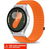 Samsung Galaxy Watch 7fe/7/6/6 Classic/5 Pro/5/4/4 Classic 40 42 43 44 45 46 47MM Uyumlu Kordon 20MM - Turuncu - Samsung Galaxy Watch 7 Fe/7/6/6 Classic/5 Pro/5/4/4 Classic 40 42 43 44 45 46 47mm