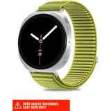 Samsung Galaxy Watch 8 40MM / 44MM / 46MM Classic Uyumlu Hasır Örgü Spor Cırtlı Naylon Pratik Kordon - Yeşil
