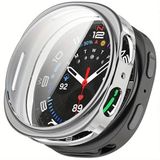Samsung Galaxy Watch 8 44mm İle Uyumlu Silikon Kılıfı Tam Koruma Kasa (gümüş)