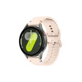 Samsung Galaxy Watch Active 2 40-44 mm İle Uyumlu (20 mm) Dalgalı Dikiş Detaylı Silikon Saat Kordonu Pembe 42 mm