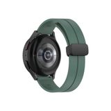 Samsung Galaxy Watch Active 2 40-44 mm Uyumlu 20 mm Magnetic Silikon Kordon Petrol Yeşil