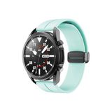 Samsung Galaxy Watch Active 2 40-44 mm Uyumlu 20 mm Magnetic Silikon Kordon Turkuaz