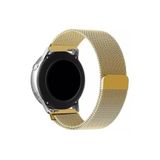 Samsung Galaxy Watch Active 2 (40-44 Mm)/watch 3 (41 Mm) Tam Uyumlu 20 Mm Metal Hasır Kordon Gold