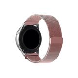 Samsung Galaxy Watch Active 2 (40-44 Mm)/watch 3 (41 Mm) Tam Uyumlu 20 Mm Metal Hasır Kordon Rose Gold