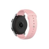 Samsung Galaxy Watch Active-Active 2 40 mm-44mm-Watch 3 41 mm Tam Uyumlu 20 mm Klasik Silikon Kordon Açık Pembe