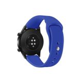 Samsung Galaxy Watch Active-Active 2 40 mm-44mm-Watch 3 41 mm Tam Uyumlu 20 mm Klasik Silikon Kordon Saks Mavi