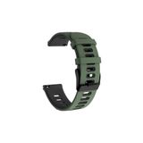 Samsung Galaxy Watch Active-Active 2 40 mm-44mm-Watch 3 41 mm Uyumlu 20 mm Sportive Kordon Haki-Siyah