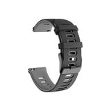 Samsung Galaxy Watch Active-Active 2 40 mm-44mm-Watch 3 41 mm Uyumlu 20 mm Sportive Kordon Siyah-Gri