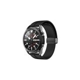 Samsung Galaxy Watch Active-Watch 3 41 mm Uyumlu Silikon Magnet Kordon(Güçlü Mıknatıs) Siyah
