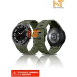 Samsung Galaxy Watch Fe / 4 / 5 / 5 Pro / 6 / 7 40 42 44 46MM Uyumlu Silikon Kordon - Koyu Yeşil