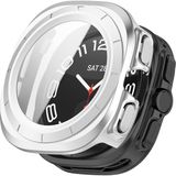 Samsung Galaxy Watch Ultra 47MM Uyumlu Kasa ve Ekran Koruyucu 360 Tam Koruma Kapak - Gümüş