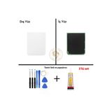 Samsung Galaxy Z Flip 4 Beyaz Renk Uyumlu Arka Kapak + Tamir Seti + B7000 Yapıştırıcı Arka Cam Batarya Kapağı Pil Kapağı Lazer Kesim Back Cover Galaxy Z Flip 4 Uyumlu