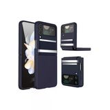 Samsung Galaxy Z Flip 4 Kılıf Belt Flip Kapak - Lacivert-(5796)
