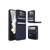 Samsung Galaxy Z Flip 4 Kılıf Belt Flip Kapak - Lacivert - Lacivert