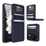 Samsung Galaxy Z Flip 4 Kılıf Belt Flip Kapak - Lacivert