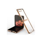 Samsung Galaxy Z Flip 4 Kılıf Fold Element Kapak - GOLD-(5796)