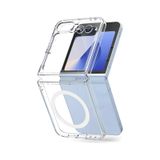 Samsung Galaxy Z Flip 6 Kılıf Magneticsafe Şeffaf Silikon - Şeffaf