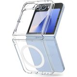 Samsung Galaxy Z Flip 7 Kılıf Magneticsafe Şeffaf Silikon - Şeffaf - Galaxy Z Flip7