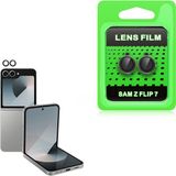 Samsung Galaxy Z Flip 7 Uyumlu Premium Darbelere Dayanıklı Kamera Lens Koruyucu - Siyah