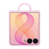 Samsung Galaxy Z Flip 8 Silikon Yüzüklü Magnet Kılıf - Pembe