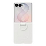 Samsung Galaxy Z Flip8 Silikon Yüzüklü Magnet Kılıf - Krem