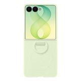 Samsung Galaxy Z Flip8 Silikon Yüzüklü Magnet Kılıf Mint