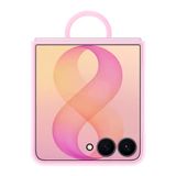 Samsung Galaxy Z Flip8 Silikon Yüzüklü Magnet Kılıf Pembe