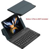 Samsung Galaxy Z Fold 5 Uyumlu Standlı Bluetooth Klavyeli ve Keyboard Kapak - Koyu Yeşil