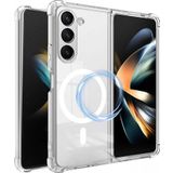 Samsung Galaxy Z Fold6 Kılıf Magsafe Özellikli Şeffaf Silikon Kapak