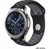 Samsung Gear S3 Gear Watch 3 45mm Uyumlu Spor Silikon Kordon Kayış