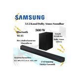 Samsung HW-Q600C Soundbar Ev Sinema Sistemi, 3.1.2 Kanal, 360W, Dolby Atmos, Bluetooth, HDMI, Siyah