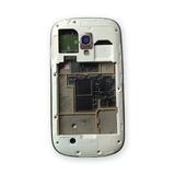 Samsung İ8910 Kasa Samsung Galaxy S3 Mini Gri Renk Orta Kasa Çıtalı On Off Ses Tuş Bordu Kamera Lensi