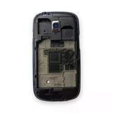 Samsung İ8910 Kasa Samsung Galaxy S3 Mini Mavi Renk Orta Kasa Çıtalı On Off Ses Tuş Bordu Kamera Lensi