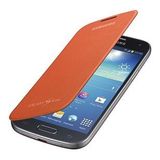 Samsung i9190 Galaxy S4 Mini Orjinal Flip Cover Kılıf - Turuncu EF-FI919BOEGWW