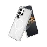 Samsung İle Uyumlu Galaxy S25 Ultra Kılıf Glow Mgsafe Simli Silikon Kapak