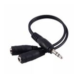 Samsung iPhone Stereo Kulaklık Çoklayıcı 3.5mm Çevirici Dönüştürücü Çoklama Switch Splitter Y Kablo