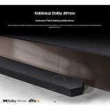 Samsung Kablosuz Dolby Atmos Gerçek 5.1.2 Kanallı Ses/ Wi-Fi, Aux, Bluetooth Bağlantı Spacefit Sound Pro 5.1.2 Kanal Dolby Atmos Dts:x Kablosuz Soundbar - Black