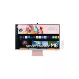 Samsung M8 Ls32bm80puuxuf 32" Uhd (Type-C, Wifi, Bluetooth) Dahili Kameralı Yükseklik Ayarlı Smart Monitor (Gün Batımı Pembesi)