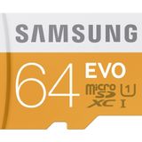Samsung Memory Evo Plus 64 GB Micro SD kart, adaptörlü.