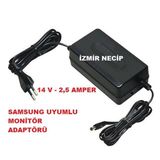 SAMSUNG MONİTÖR UYUMLU ADAPTÖR 14 VOLT 2.5 AMPER