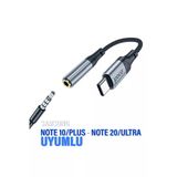 Samsung Note 10-10 Plus Note 20-20 Ultra 3.5Mm Çevirici Jack Aparat Kulaklık Dönüştürücü Type-C