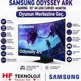 Samsung Odyssey 55" 3840 x 2160, 4K Uhd, Mini Led, 1ms, 165Hz, Freesync Premium Pro, HDR10+ Curved Akıllı Oyuncu Monitörü - 165 Hz - 55 inç