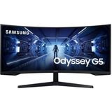 Samsung Odyssey G5 LC34G55TWWRXUF 34" 1 Ms Wqhd Curved 165 Hz Oyuncu Monitörü Teşhir - 34 inç