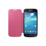 Samsung Orijinal Flip Cover Cep Telefonu Kılıfı Galaxy S4 Mini için Pembe