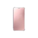Samsung Pembe Altın A7 (2016) Clear View Fonksiyonel Kılıf