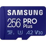 Samsung Pro Plus Micro SDXC Hafıza Kartı 256 GB UHS-I Hızlı Performans ile 4K Video Desteği