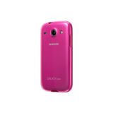 Samsung Protective Cover Plus Galaxy Core cep telefonu kılıfı (kauçuk kaplama), pembe