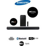 Samsung Q-Series 3.1.2 Kanal Dolby Atmos Soundbar + Kablosuz Subwoofer Ev Sinema Sistemi & Soundbar 380W - Siyah